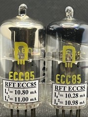 2x RFT ECC85-(6AQ8) MATCHED One / Pair / Quartet TEST IN PHOTO NOS GERMANY