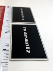 Marantz Speaker Badge Logo Imperial Style Custom Made Aluminum Pair