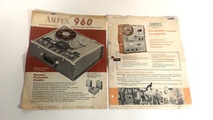 Vintage Ampex Paper Manual / Broshure 960 Recorder / Reproducer / Used