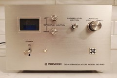 Pioneer QD-240 CD-4 Four Channel Demodulator Audio Processor MT. Cond. w/ EXTRAS