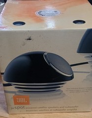 NOS JBL Spot compact 2.1-channel multimedia sound system VINTAGE Mushroom +Wraps