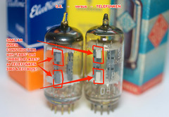 U23417 NOS GE 5965 E180CC 6829 7062 12AT7 MIRRORMATCHED PAIR OLD STOCK G2U