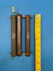 Lot of 3 Vintage Tubular Power Resistors Ohmite IRC Resistors Inc RE