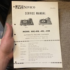 JVC Nivico Model ARC-41B, -41C, 42B Service Manual
