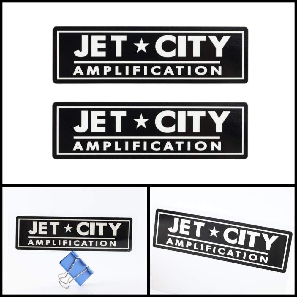 Jet City AMPLIFICATION badge Sticker Decal DIY waterproof 152mm(5.98&Prime;X44mm(1.73&Prime;
