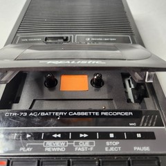 Realistic CTR-73 Portable Cassette Tape Recorder W/ Blank Tapes & Power Tested