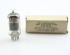 New NOS Qty 1 SYLVANIA JHS 5814A Grey Plates D Getter 1959 NOS Vintage Tube USA