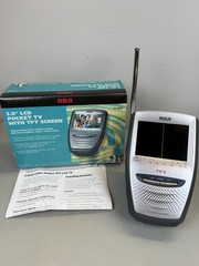 RCA Handheld 3&Prime; LCD Pocket Color TV UHF/VHF Model TFT- 16-3062- Tested