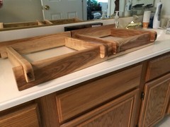 Custom Made Oiled Red Oak Speaker Stands for Klipsch Heresy All Models