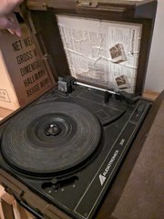 Vintage Audiotronics 328 Record Player Portable Turntable