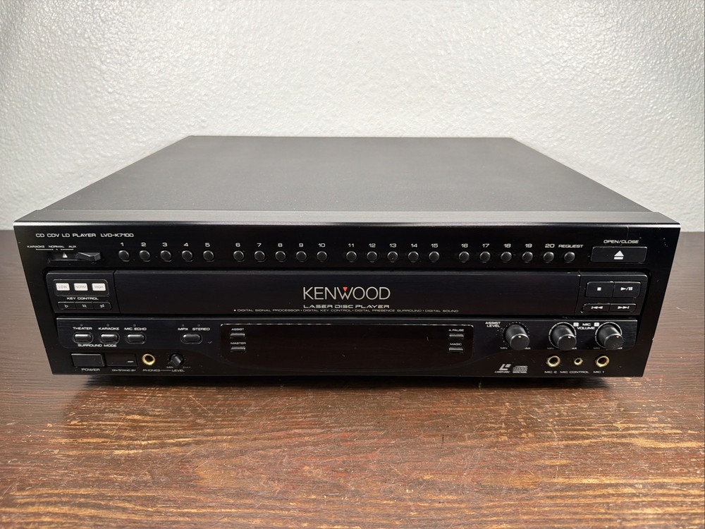 Kenwood LVD-K7100 LD Laserdisc Player No Remote (TESTED)