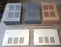Heathkit AA-161 AA-13 EL84/6BQ5 Tube Amp Hardware (3)Top Covers (2)Bottom Plates
