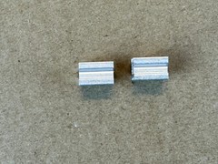 10 New TO-92 Heat Sinks for Transistors Aluminum 10mm x 8.3mm x 6.75mm (Qty)
