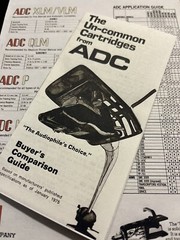 ADC CARTRIDGES BUYER’S GUIDE 1975 & APPLICATION GUIDE COPY PRINTS JO1334