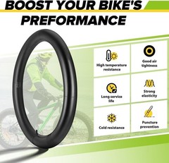 1 Pack 20×4.0 Fat Tire Tubes with Av 32mm, 20×3.5-4.5 Fat Tire Tube Heavy Duty