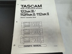 Tascam 112MK II rack-mountable 2-head stereo professional cassette deck