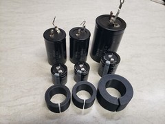 2xPC 40mm to 25mm Vintage Capacitor Recap Rebuilt Retrofit Spacers Rings Fillers