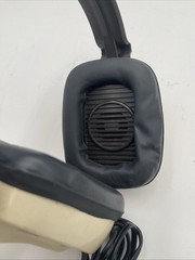 Audiotronics HS-20V Vintage Monaural Headset Headphones 1/4” Jack Heavy Cable