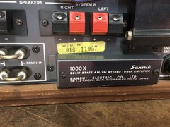 Sansui 1000X stereo tuner receiver