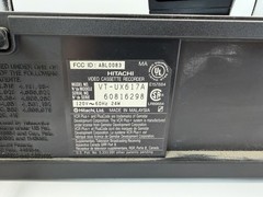 Hitachi Ultravision VT-UX617A Video Cassette Recorder and OEM Remote Tested