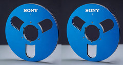 One Pair silvery 10.5 » Aluminium tape reel for Sony Reel To Reel tape recorder