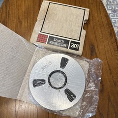 SCOTCH 3M 10.5&Prime; x 1/2&Prime; Metal Reel to Reel 3 Window Silver 6 Screw NOS Magnetic
