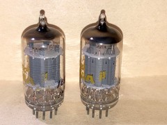 1962 Sylvania 12AU7A 12AU7 ECC82 Tubes, Matched Pair, NOS/NIB, Tested