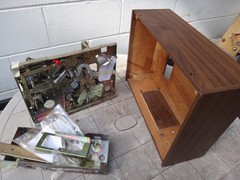AKAI 4000DS WOOD CASE + PARTS