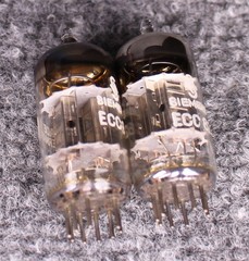 (2) MATCHED Siemens Silver/Chrome Plate 12AU7/ECC82 Tubes ~ TEST STRONG!