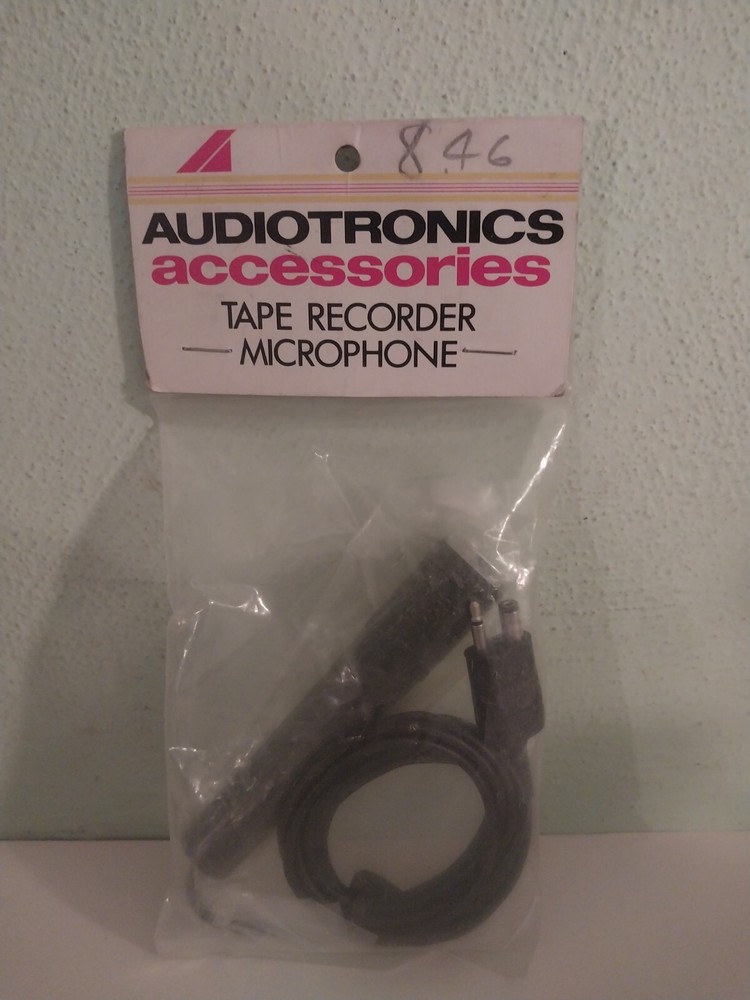 Audiotronics vintage tape recorder microphone (Model AM-1 3) 500 ohms NOS