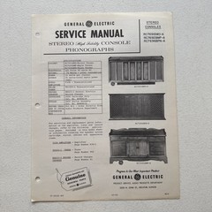 General Electric 1965 Stereo Consoles RC769IBWD-A Product Specifications