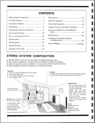 Pioneer SX-1250 Stereo Receiver Owners Manual
