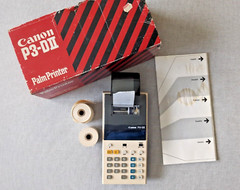Canon P3-DII Palm Printer Calculator with Manual & Box & Paper Japan