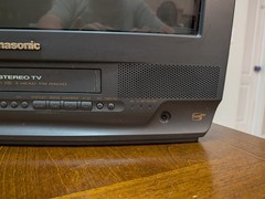 Vintage Panasonic PV-M2079 20in CRT TV VCR Combo FM Tested Retro Gaming **Read**