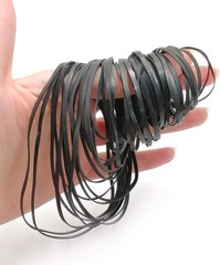 Durable Rubber Belts for Cassette Players, 50PCS, Flat Style, 2mm Width