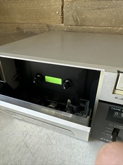 Akai Vintage Stereo Cassette Deck Model CS-F210 Tested Working Needs New Belt