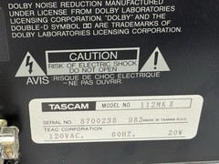 Tascam 112MK II rack-mountable 2-head stereo professional cassette deck