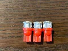 3 New Red 8V Wedge Lamp LED Light Bulbs for Pioneer Project/One Receivers