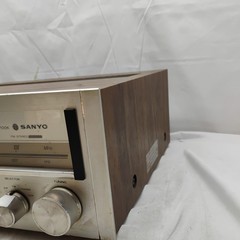SANYO JCX 2100K Vintage Stereo Receiver Silver Face Classic Amber Parts only