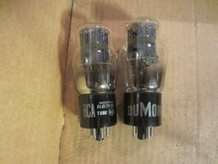Pair of RCA 5V4G Tubes – One Labeled DuMont – Hickok Tested