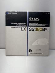New Vintage TDK LX 35/180BM Reel to Reel Tape 10.5&Prime; Metal Reel Read Descriptio