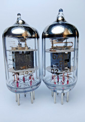 2 pcs 6J1P-EV New Voskhod Tube EF95 6F32 6AK7 5654 Matched Pair, Same Date 02.83