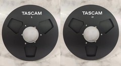 One Pair 10.5 » Black TASCAM Tape Reel Aluminum For Reel To Reel Tape Recorder