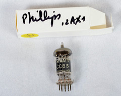 Philips Miniwatt 12AX7/ ECC83 Tests Good