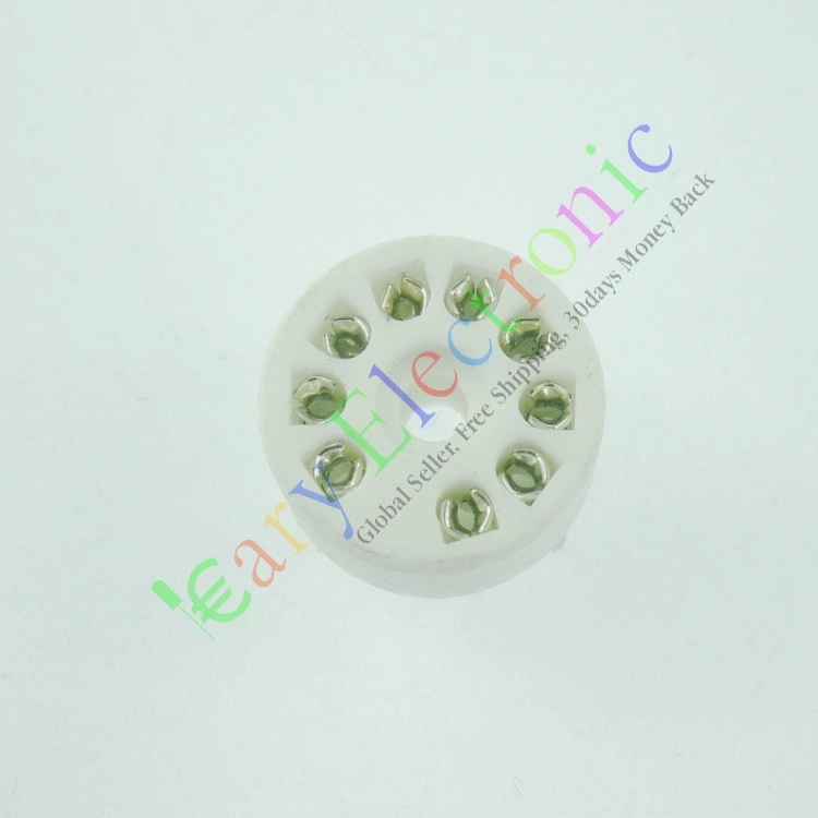 4PCS 9 PIN PCB ceramics VACCUM TUBE SOCKET SAVER FOR 12AU7 12AX7B AUDIO tube amp