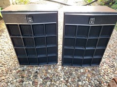 Pair Vintage 70s GE General Electric Speakers Model SC3210 8 Ohm 14×10 Working