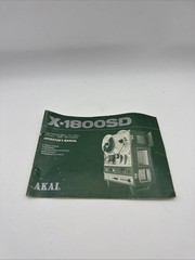 Akai X-1800SD Reel to Reel Tape Recorder Operator’s Manual