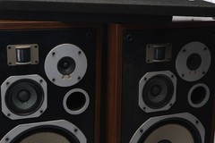 Pioneer HPM-60 Floor Standing Speakers Pair Walnut Cabinets 4-Way Vintage Hi-Fi