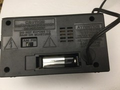 Vintage GE Electric- Battery ,AM FM Radio/ Alarm Model 7 4601A, Malaysia.
