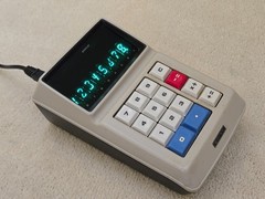 Vintage Sharp EL-8A Calculator, Itron tubes, EA-20 Power Supply, works perfect